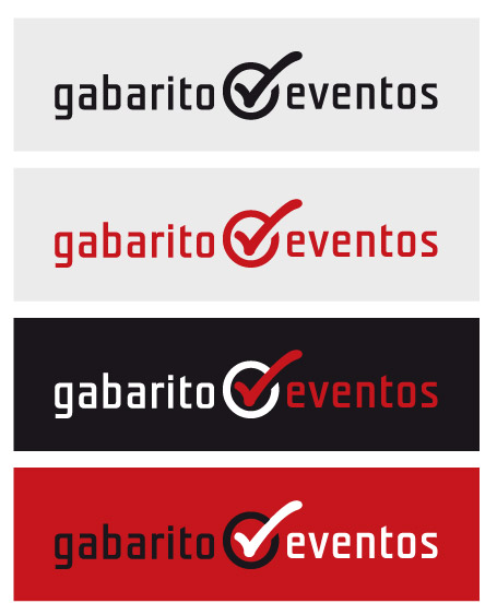 variações de marca gabarito eventos