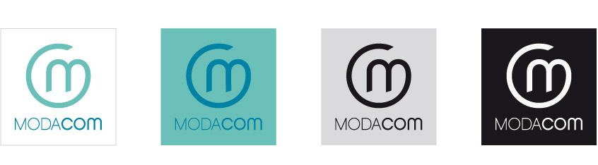 variações logo modacom