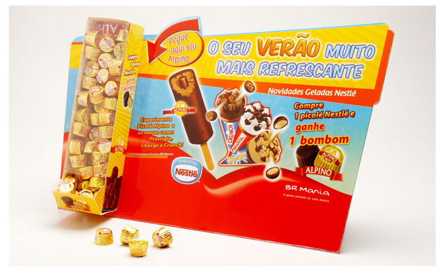 promoção chocolate alpino BR Mania