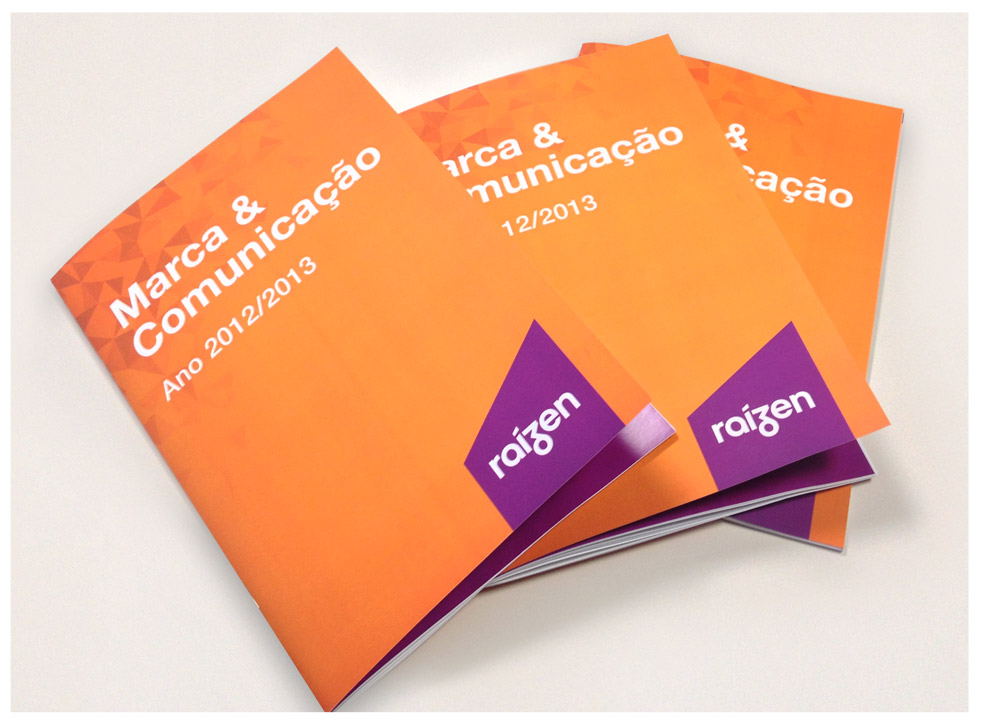 projeto editorial de book de marca & comunicação raízen